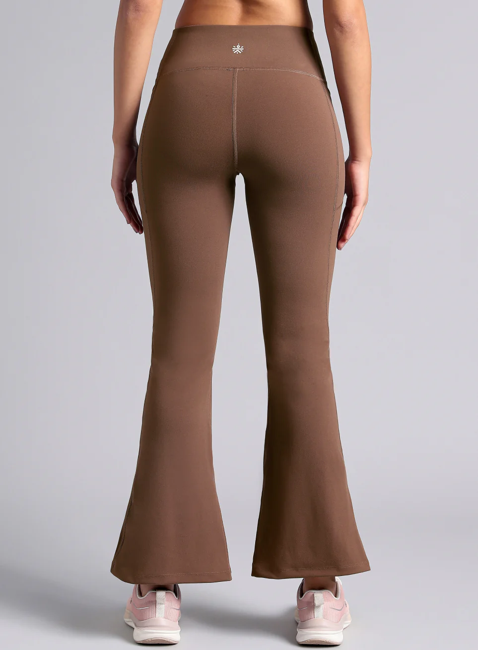 Women's COMFlex Brown Performance Flare Pants - Image 6