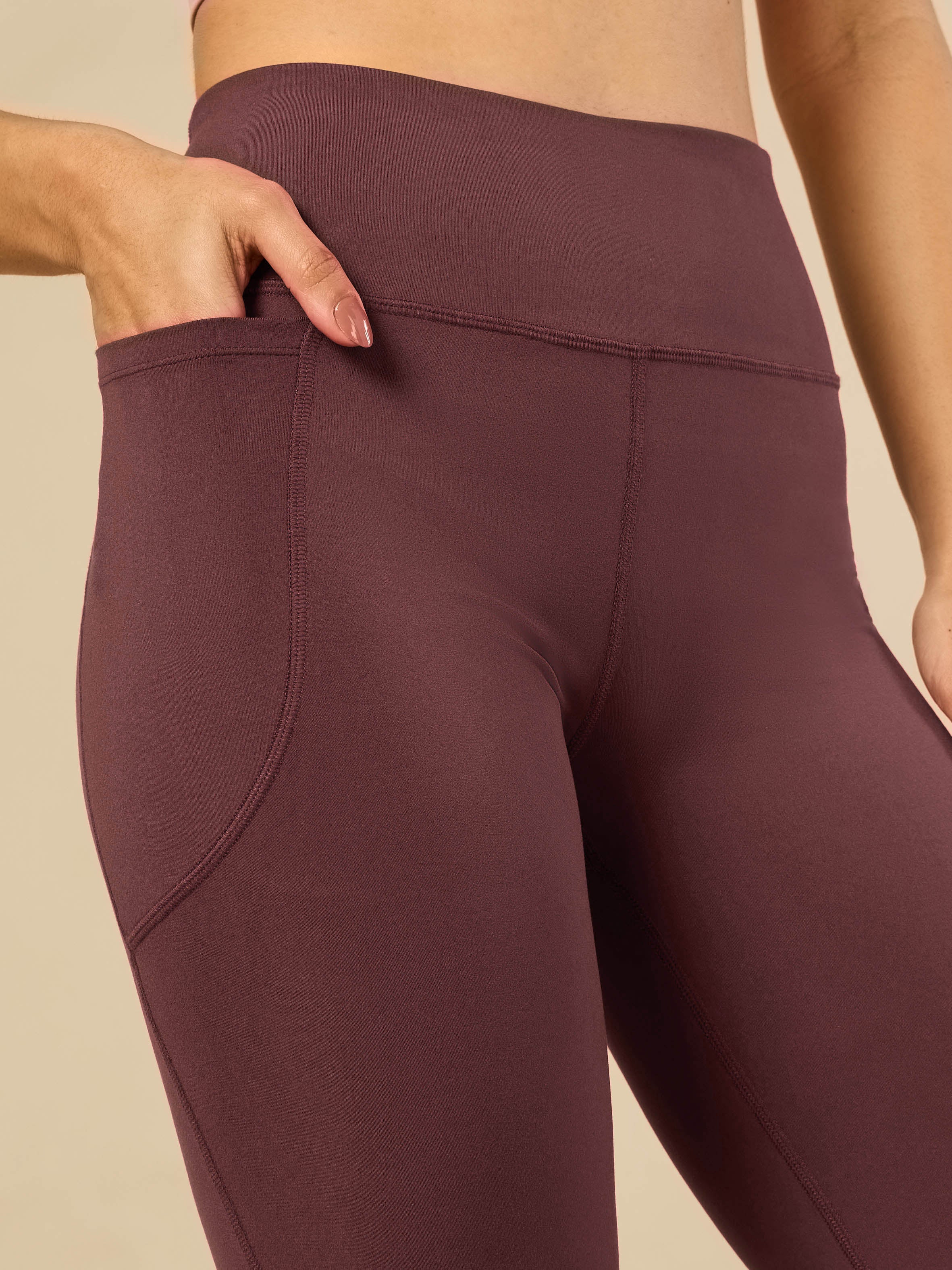 Women's COMFlex Dark Brown Performance Flare Pants - Image 7
