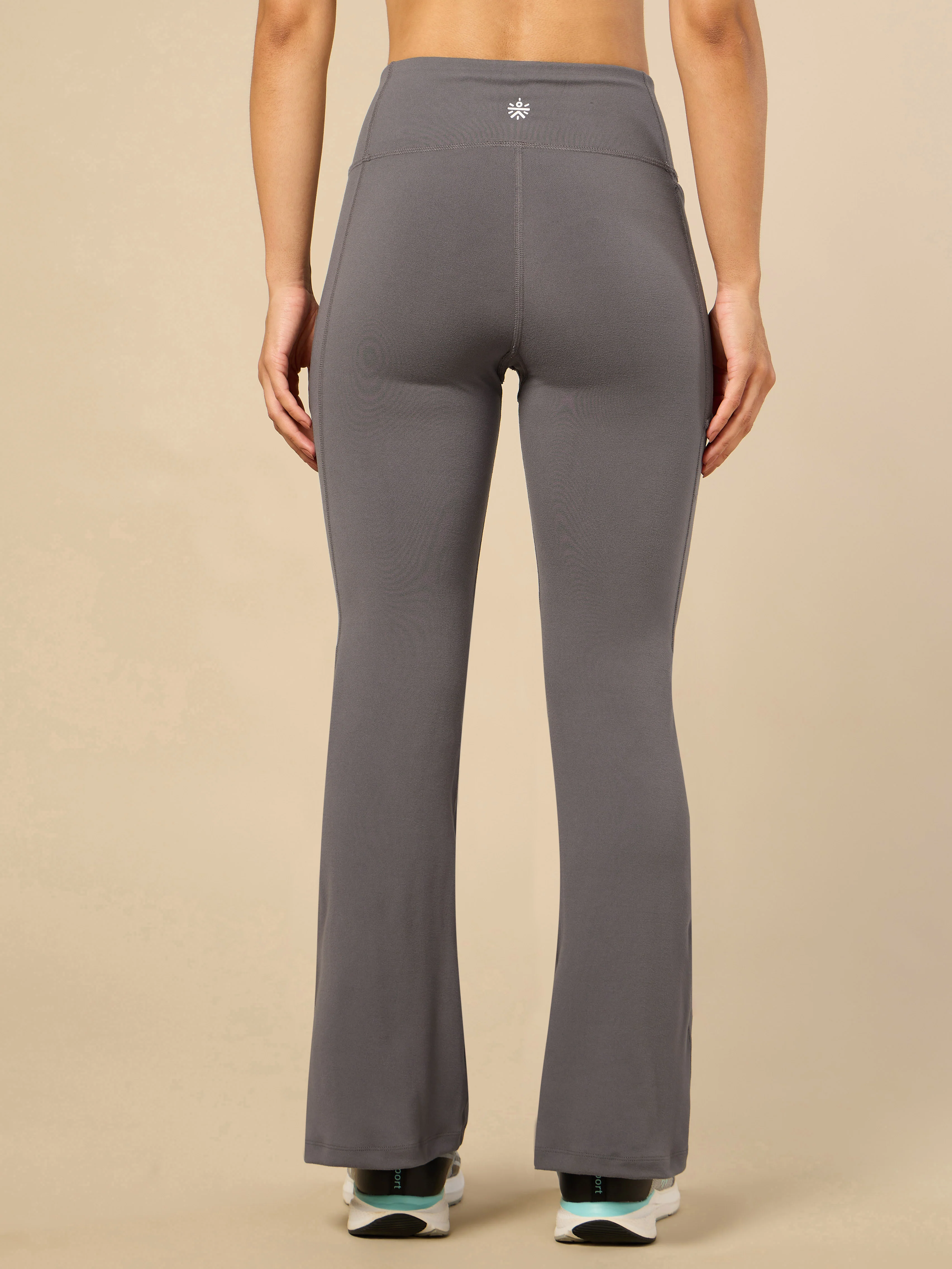 Women's COMFlex Grey Performance Flare Pants - Image 6