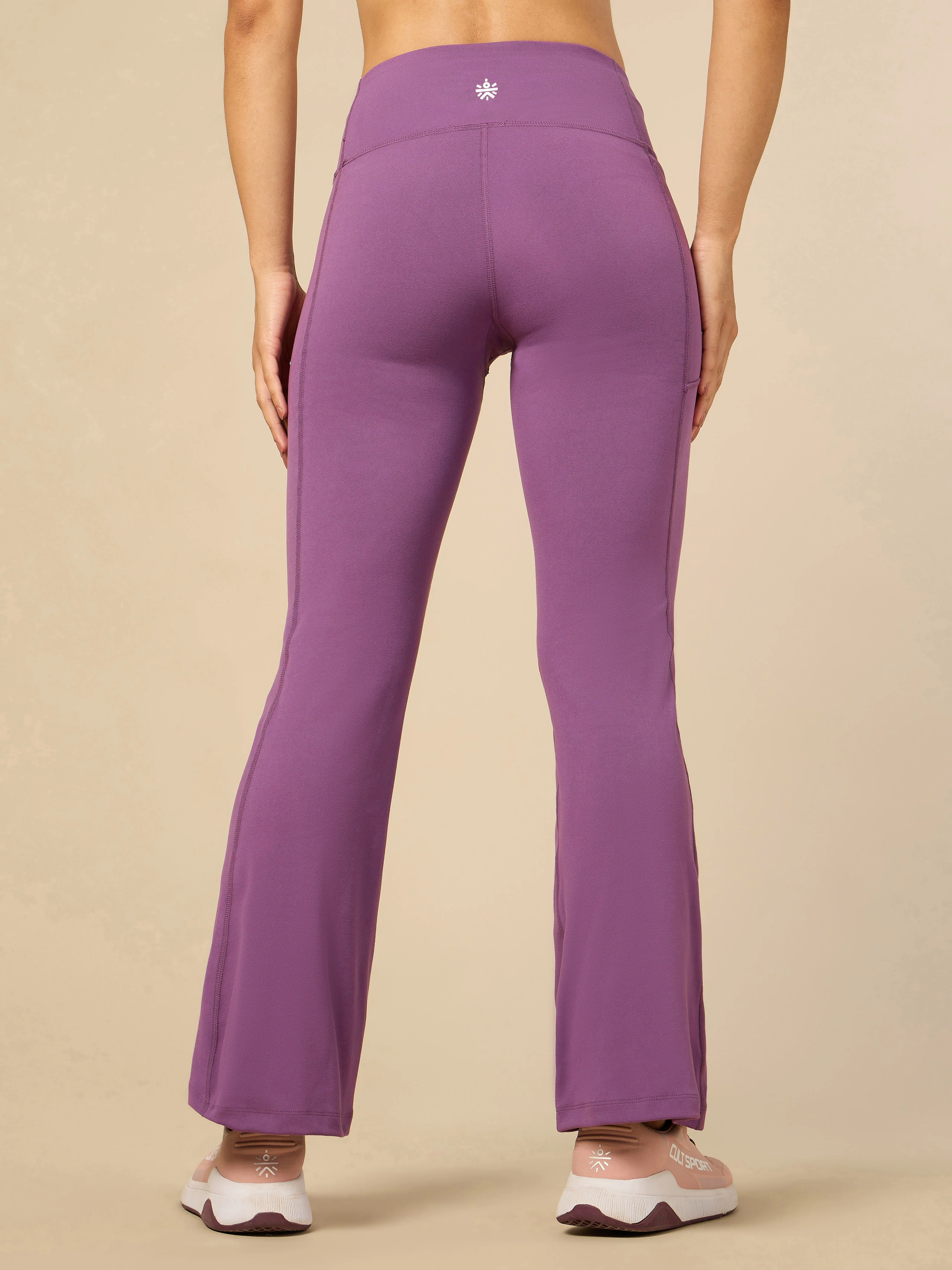 Women's COMFlex Lavender Performance Flare Pants - Image 6
