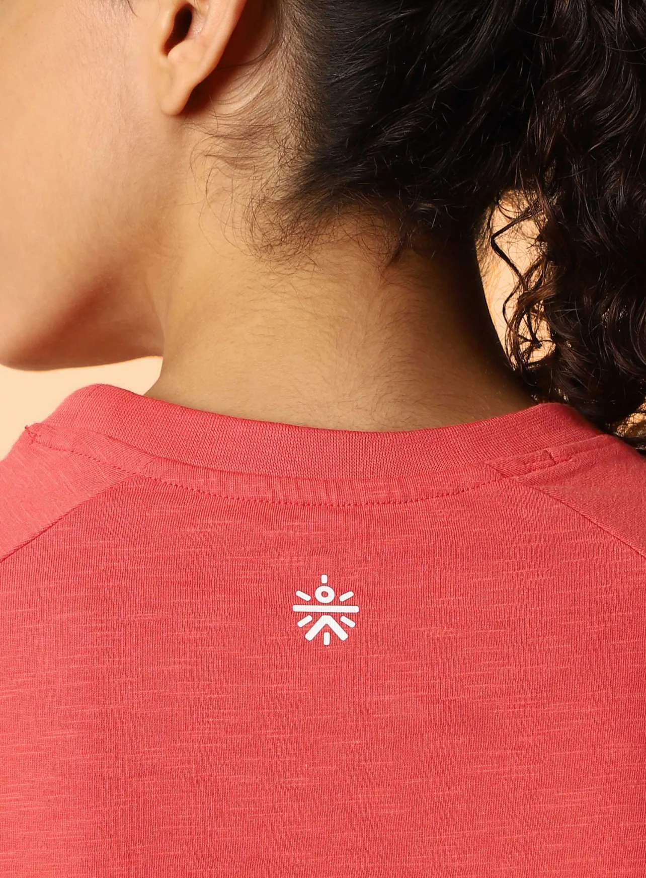 Women's Orange Club Boxy Crop fit T-shirt - Image 8