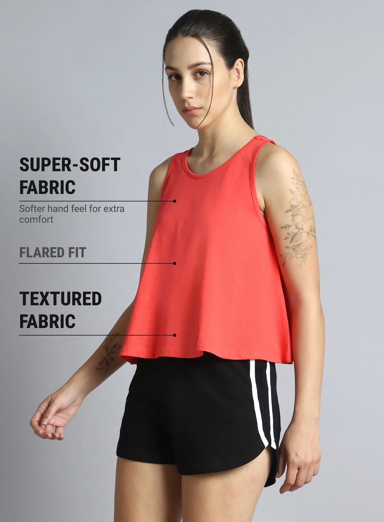 Women's Coral Dance Flow Tank - Image 5