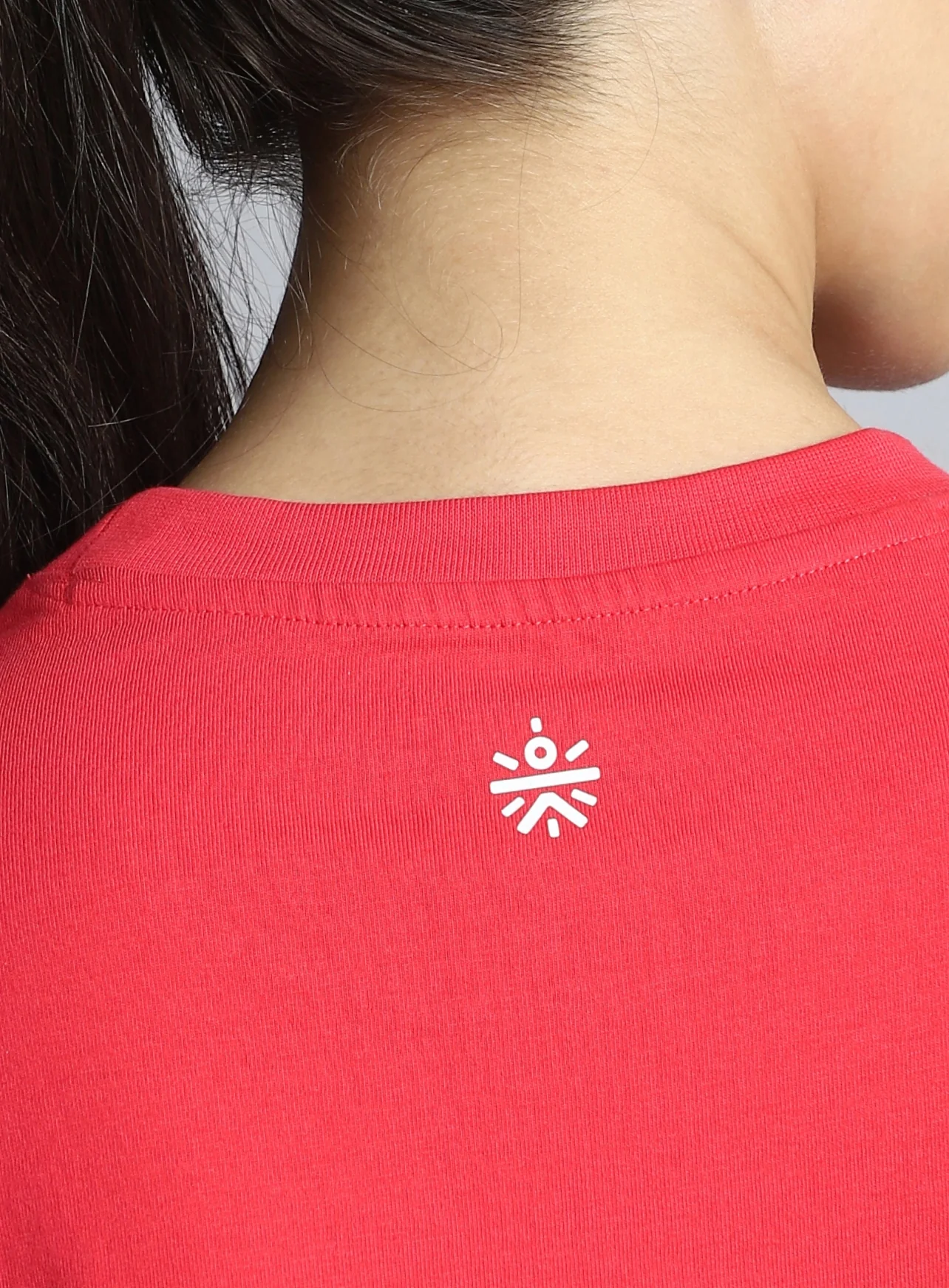 Women's Coral Printed Oversized T-shirt - Image 9