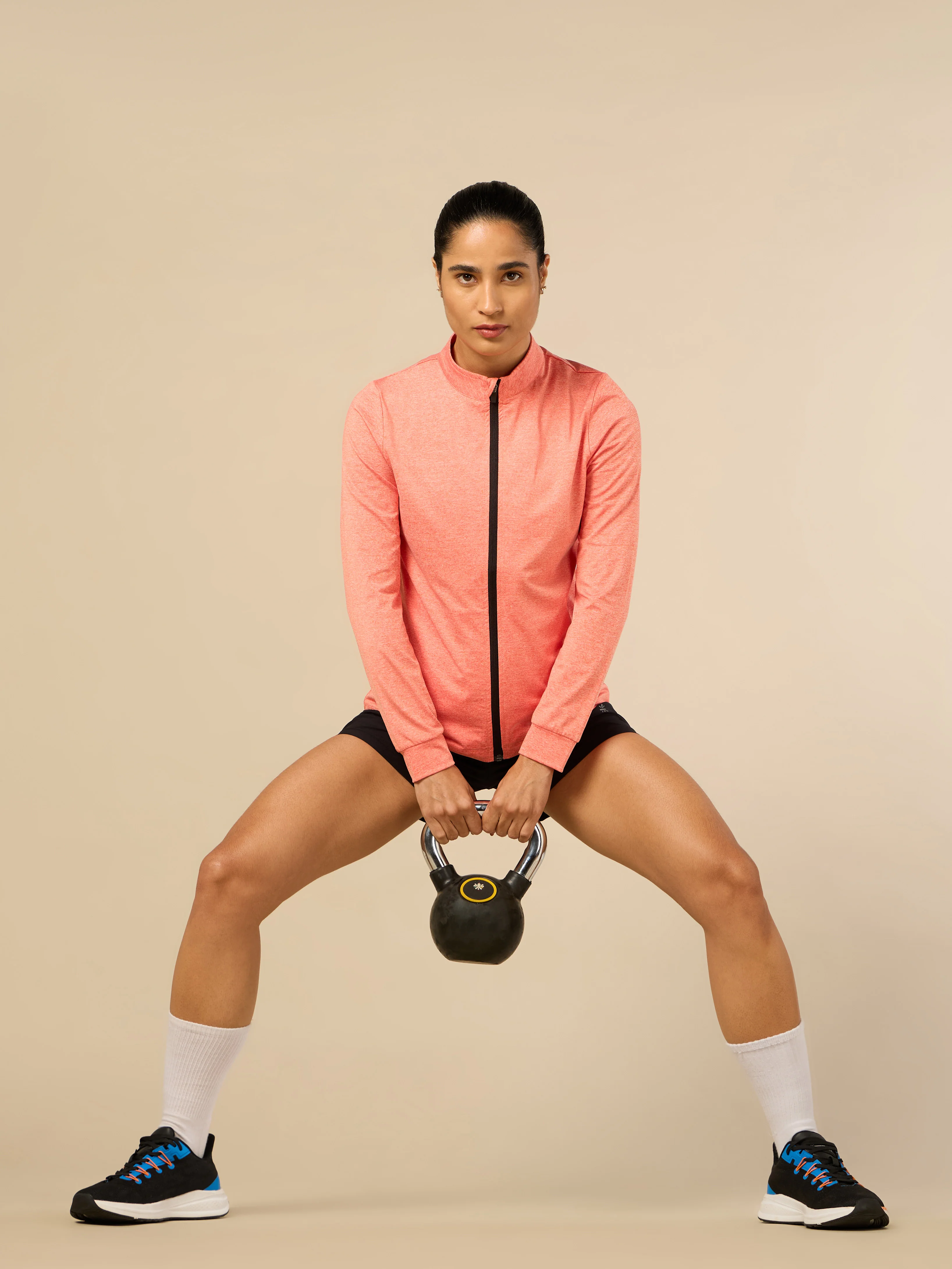 Women's Coral Melange Training Essential Jacket - Image 2