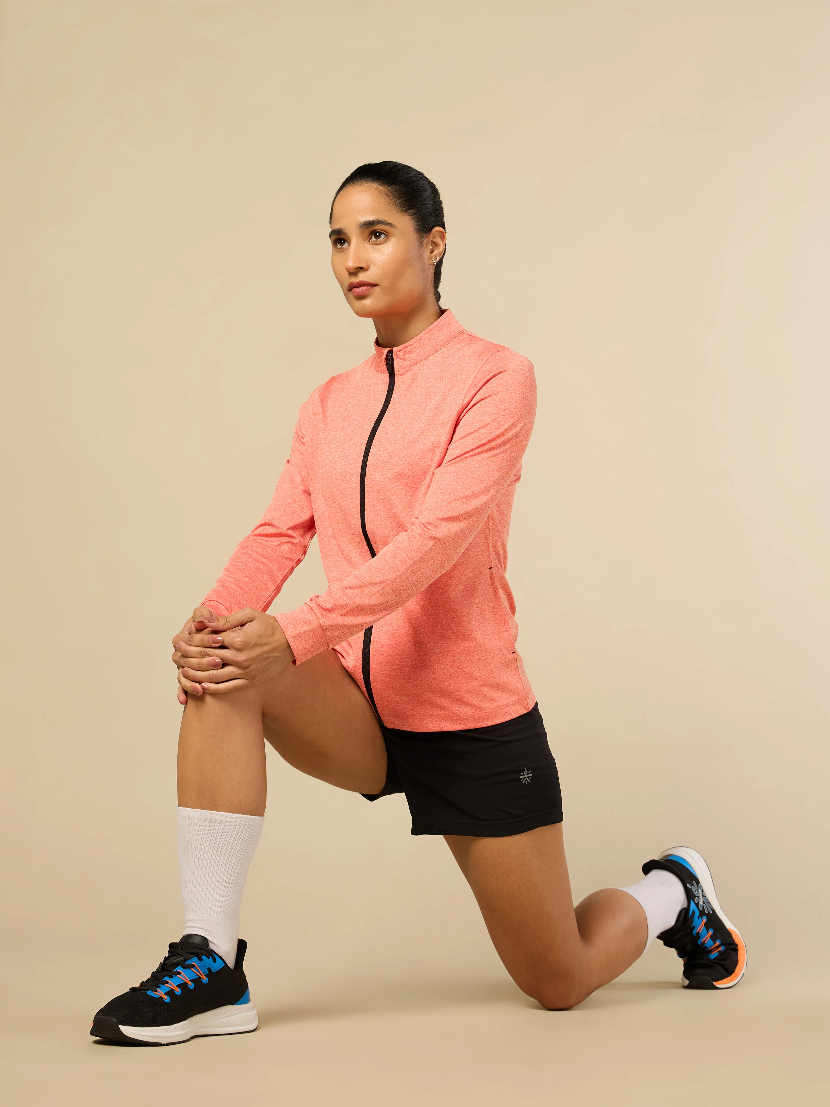 Women's Coral Melange Training Essential Jacket - Image 3