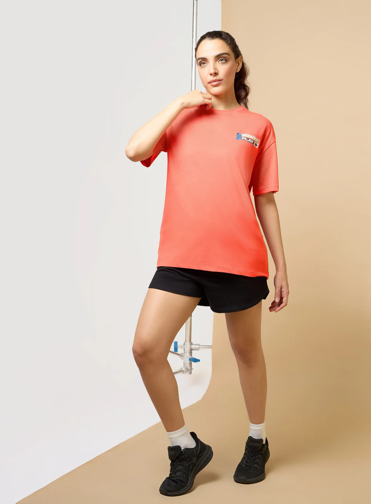 Women's Coral Power Play Relaxed fit T-shirt - Image 3