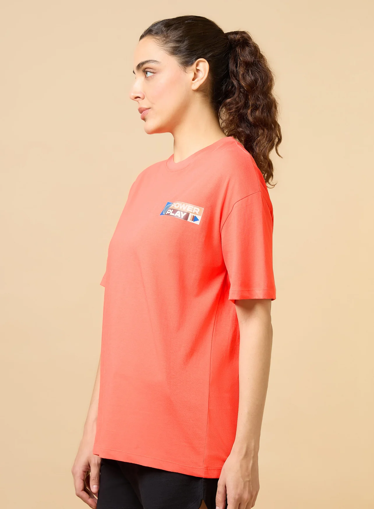 Women's Coral Power Play Relaxed fit T-shirt - Image 5