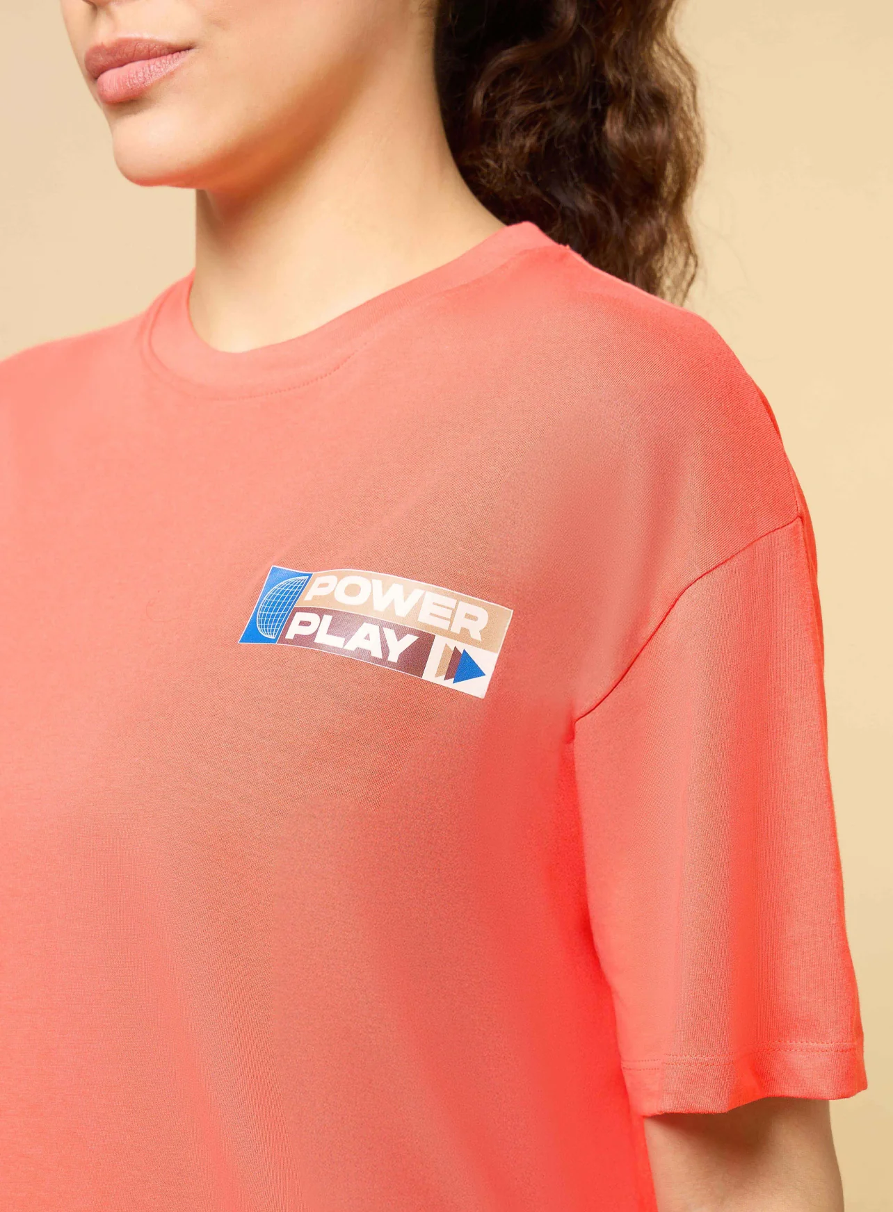 Women's Coral Power Play Relaxed fit T-shirt - Image 7