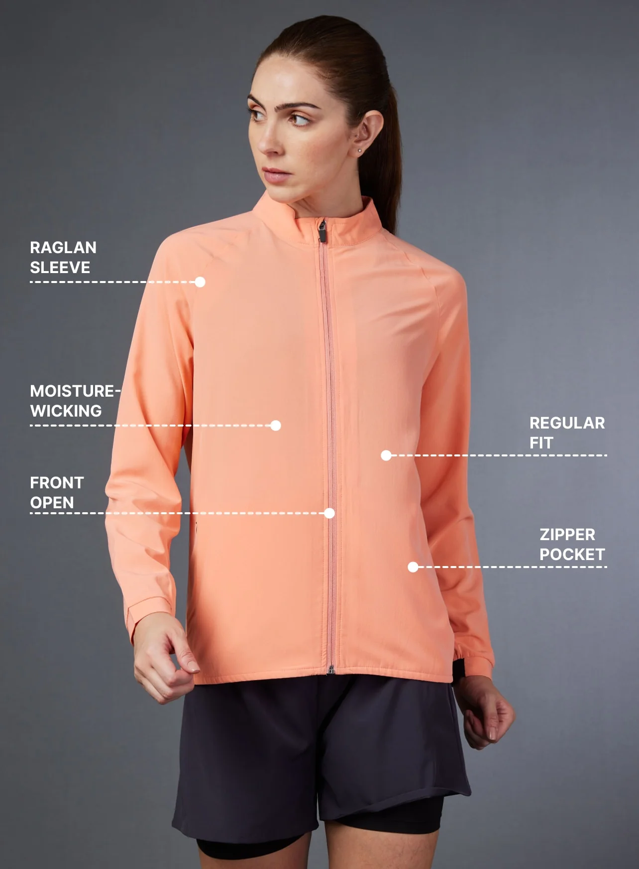 Women's Coral Running Essential Jacket - Image 3