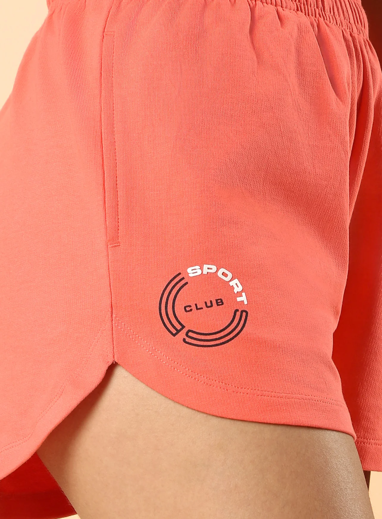 Women's Coral Sports Club Shorts - Image 7