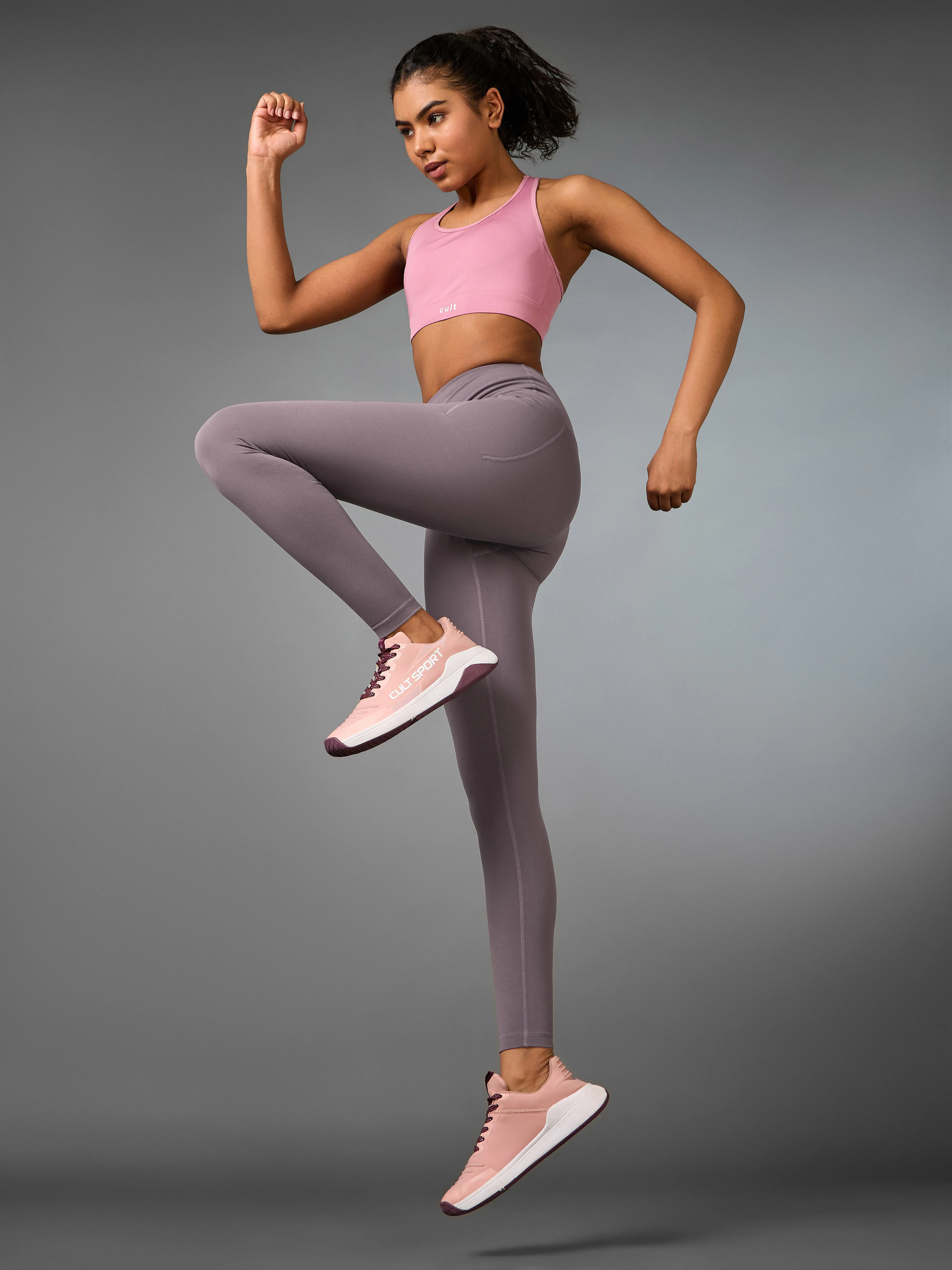 Women's Core Mauve Training COMFlex Tights - Image 2