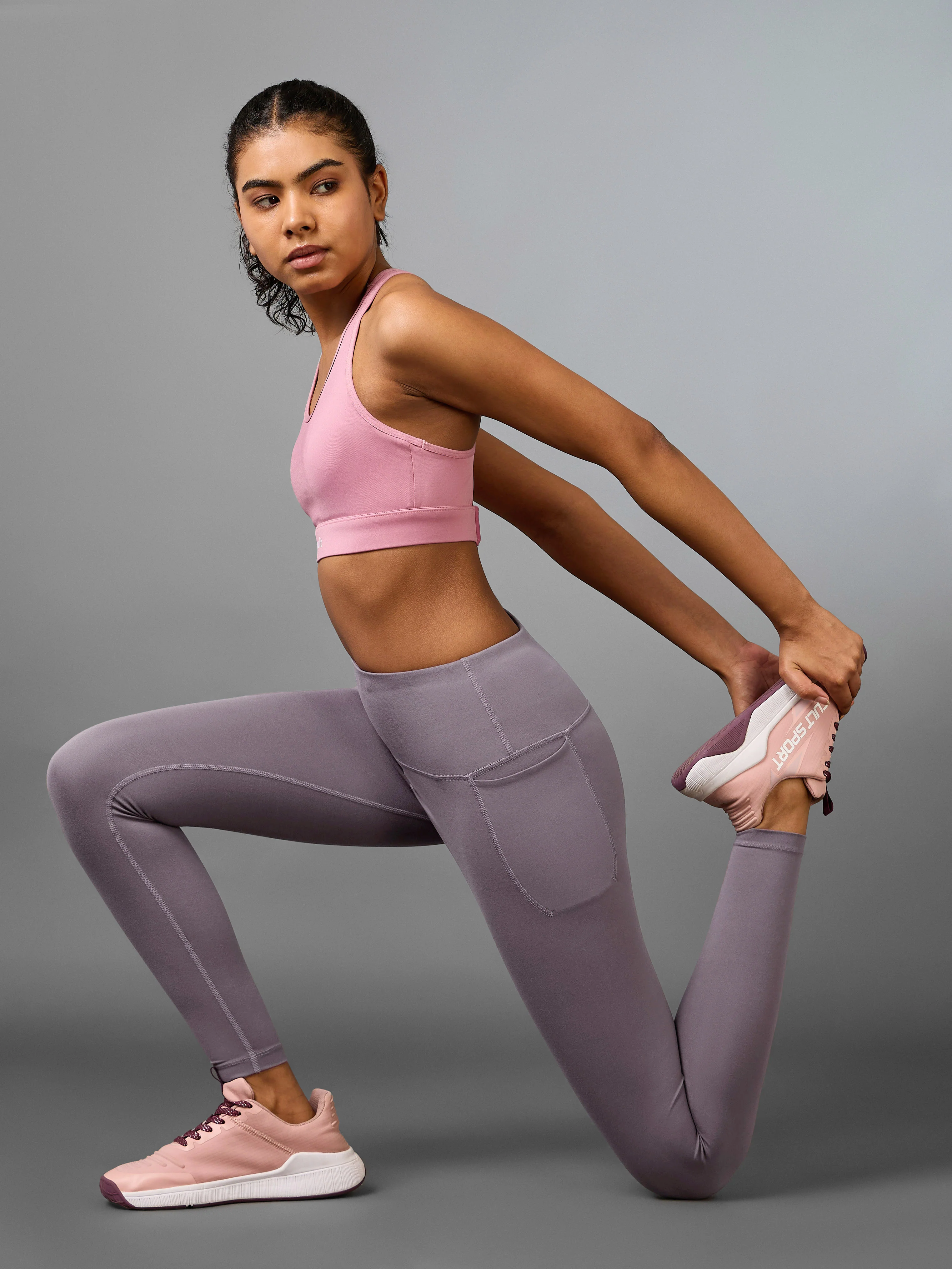 Women's Core Mauve Training COMFlex Tights - Image 3