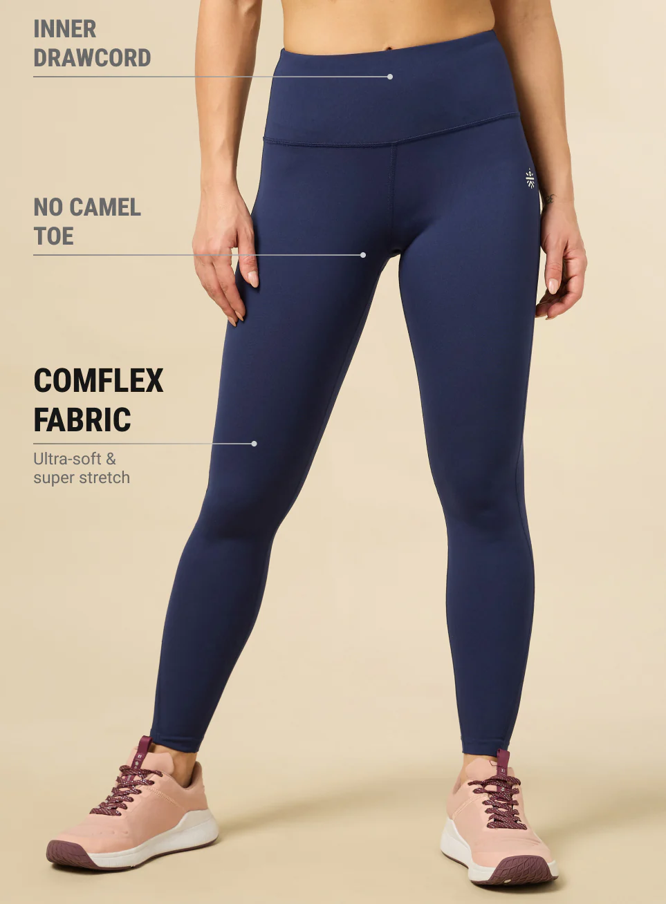 Women's Crossfit Navy COMFlex Tights - Image 4
