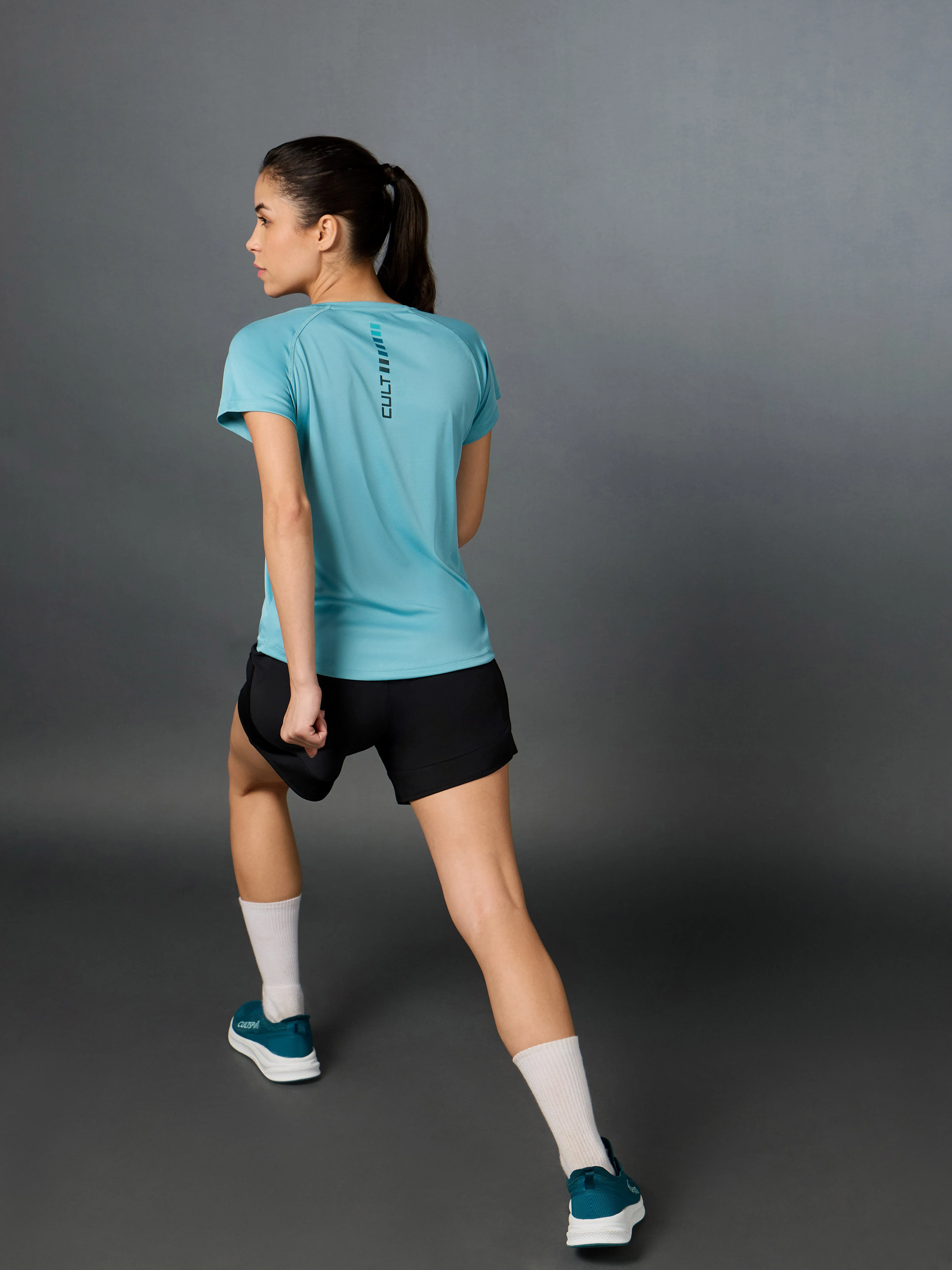Women's Cult Energy Blue Performance T-shirt - Image 2