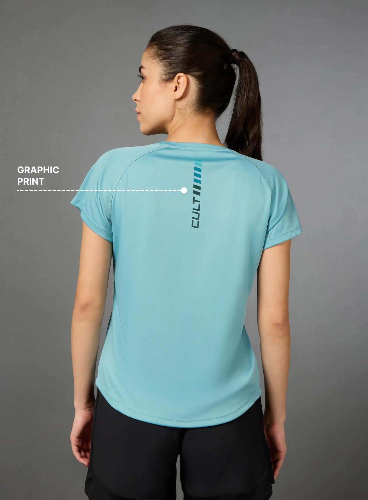Women's Cult Energy Blue Performance T-shirt - Image 5