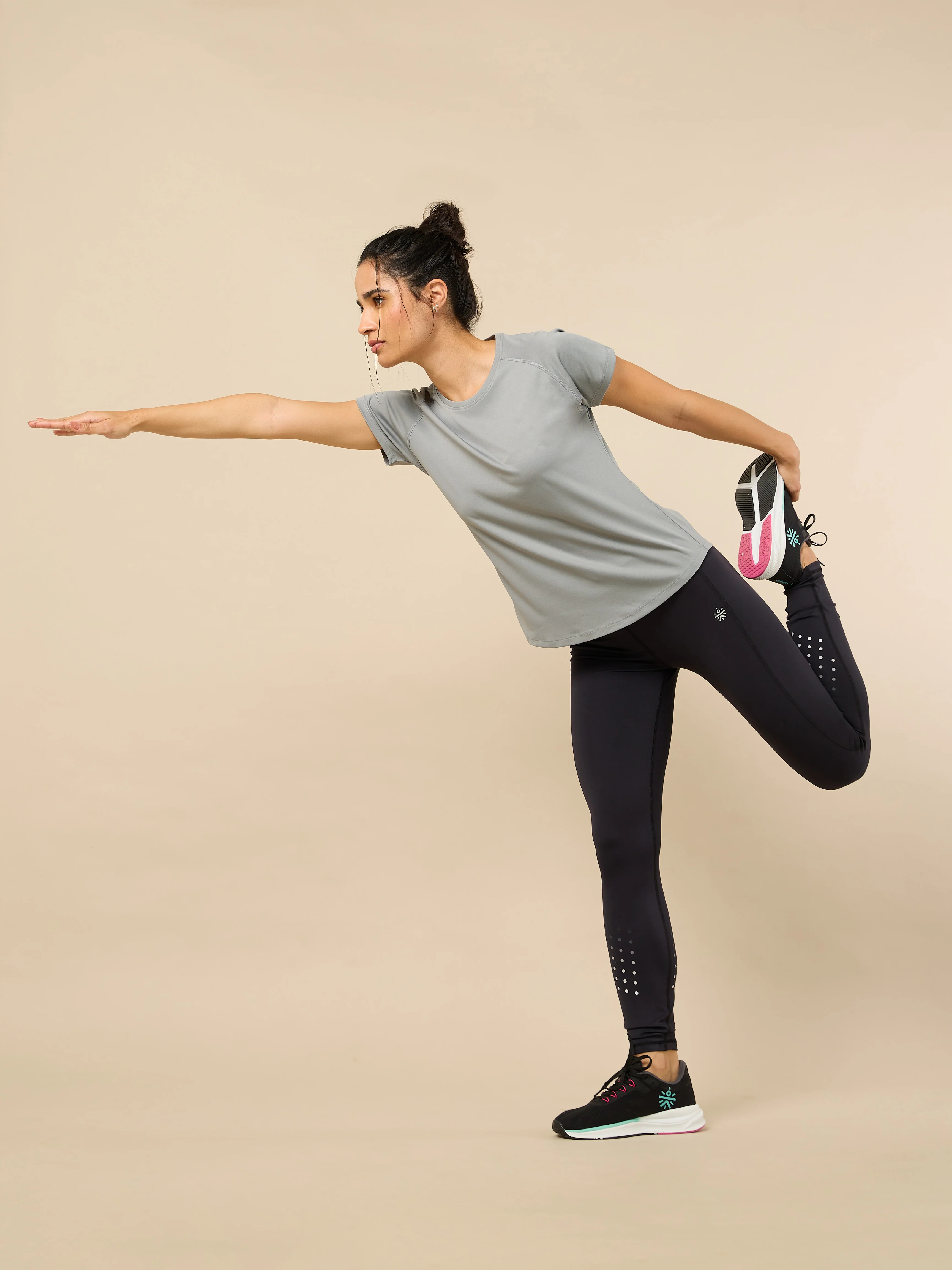 Women's Cult Energy Grey Performance T-shirt - Image 2