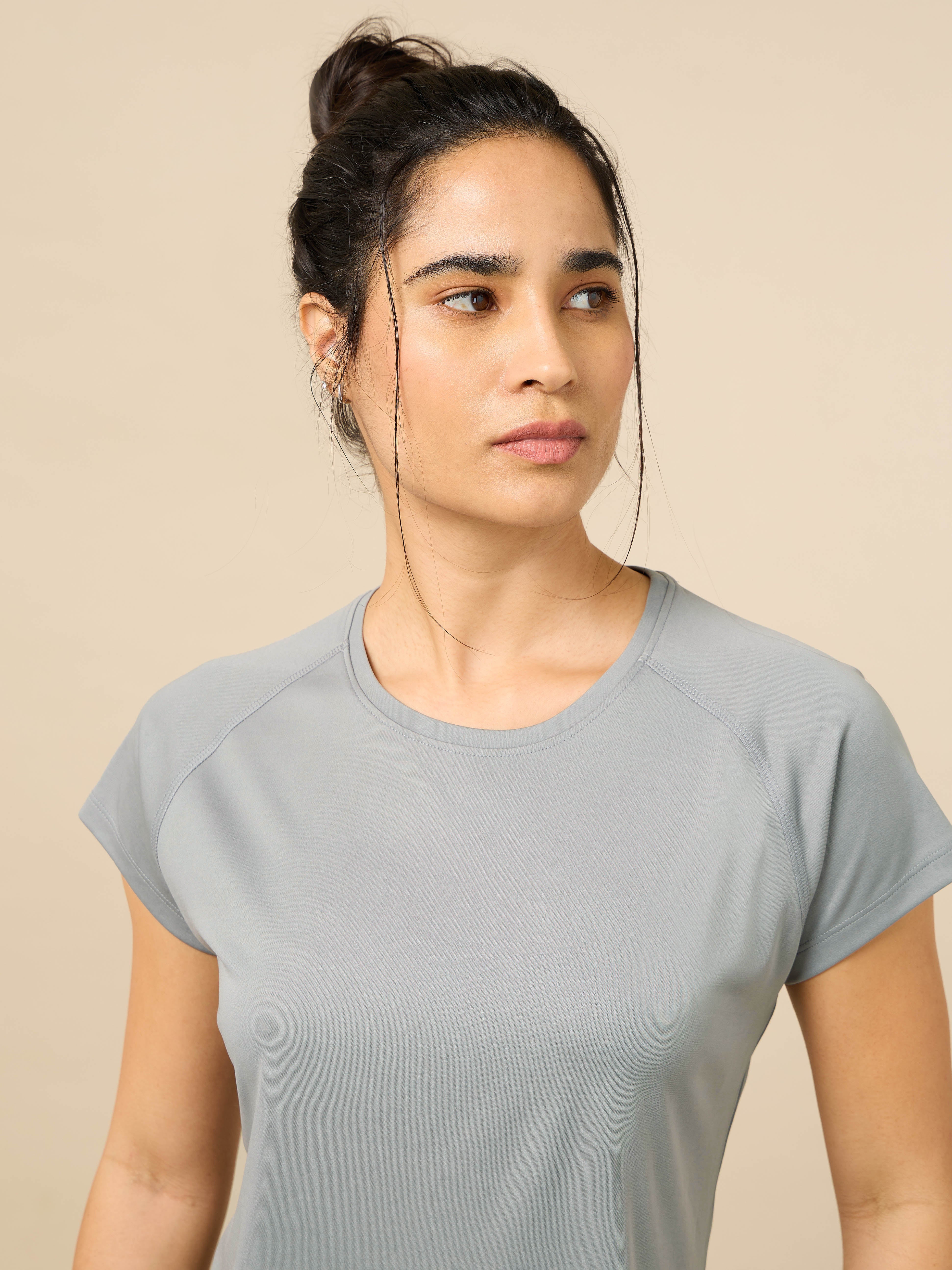 Women's Cult Energy Grey Performance T-shirt - Image 8