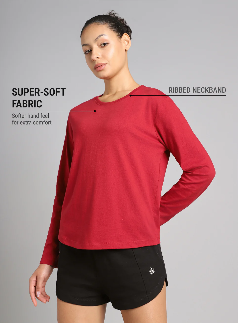 Women's Cult Essential Cotton Pack of 2 Full Sleeve T-Shirts - Image 4
