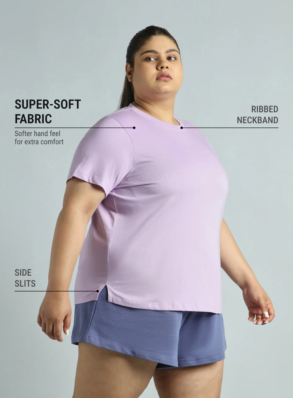 Women's Cult Essential Cotton Plus Size Pack of 2 Regular Fit T-shirts - Image 4