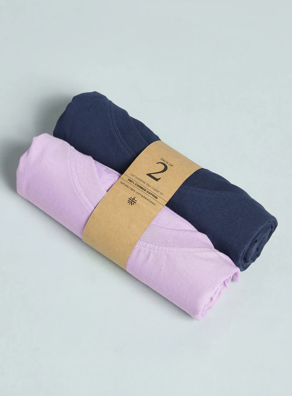 Women's Cult Essential Cotton Plus Size Pack of 2 Regular Fit T-shirts - Image 14