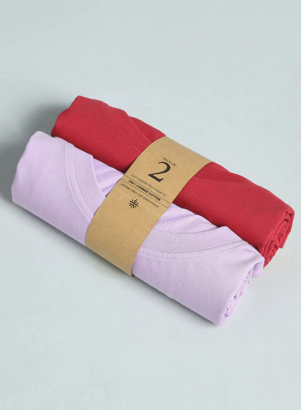 Women's Cult Essential Cotton Plus Size Pack of 2 Regular Fit T-shirts - Image 14