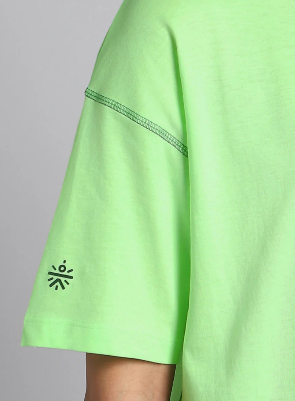 Women's Cult Lime Training graphic Boxy Crop fit T-shirt - Image 7