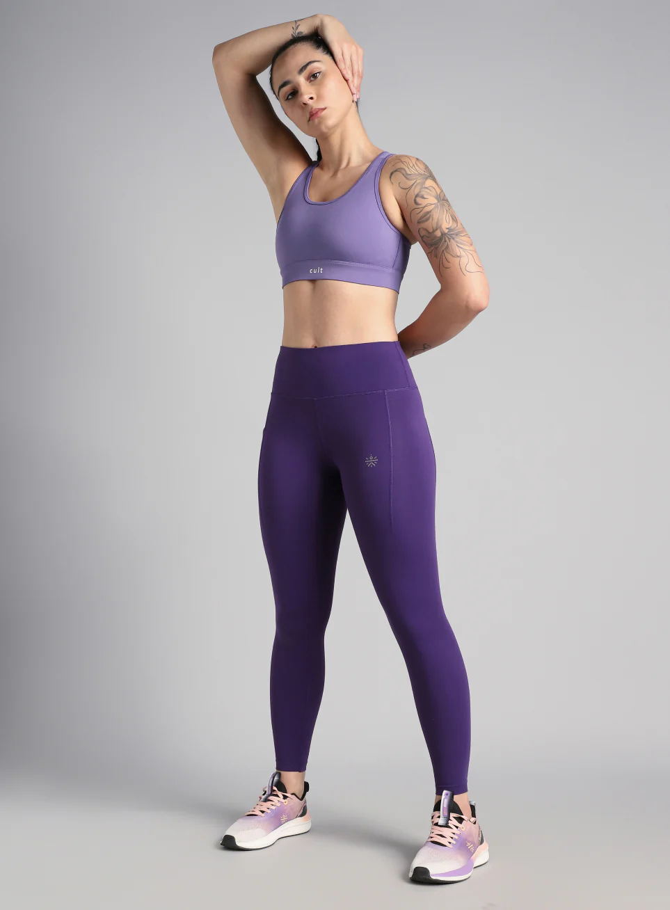 Women's Cult Purple Racerback Hook Bra - Image 2