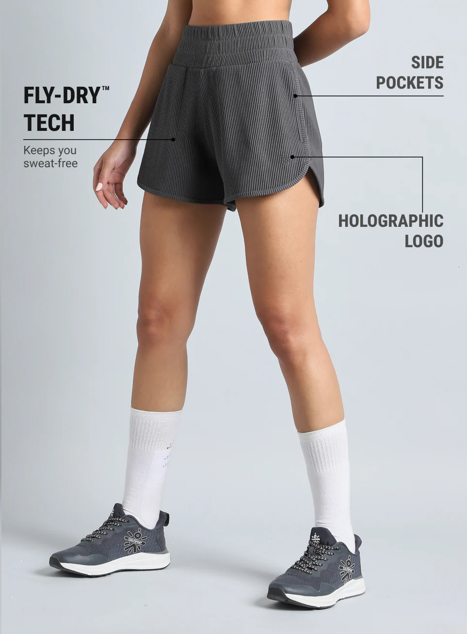 Women's D.Grey Training Sculpted Shorts - Image 5