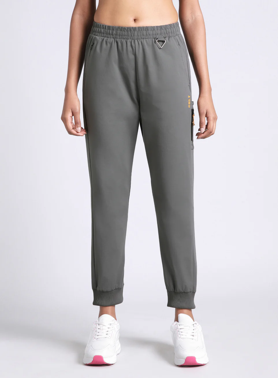 Women's Dark Grey Airport Travel Joggers - Image 4