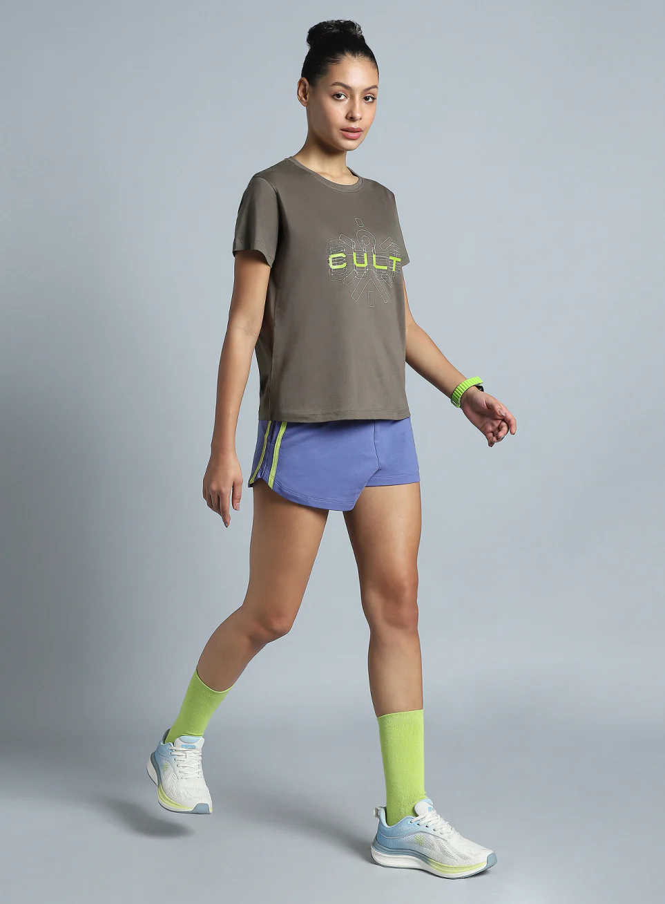 Women's Dark Grey Brand Carrier T-shirt - Image 3