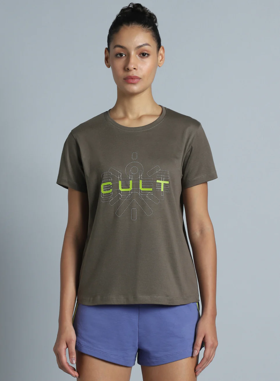Women's Dark Grey Brand Carrier T-shirt - Image 4