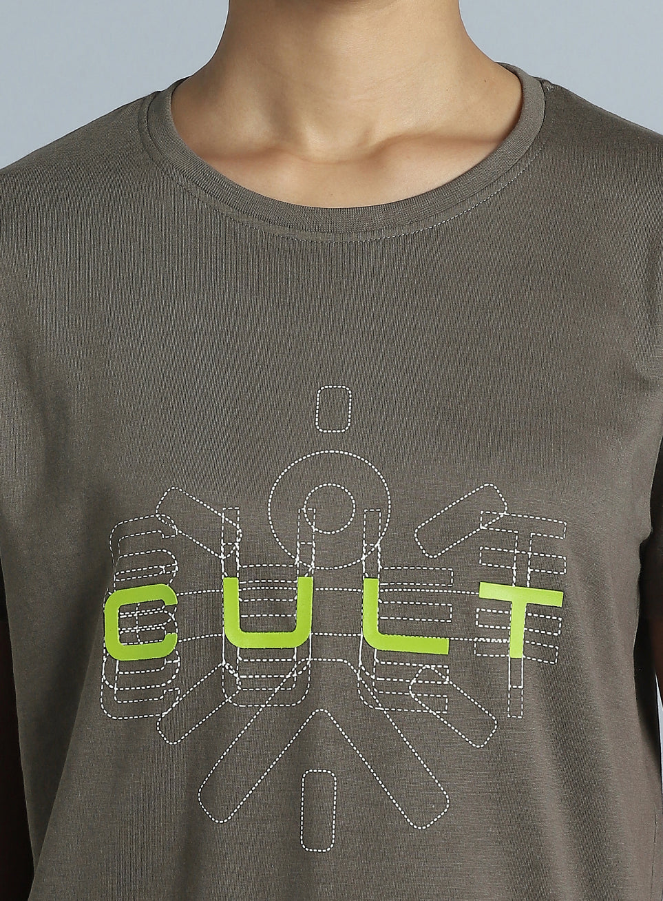 Women's Dark Grey Brand Carrier T-shirt - Image 7