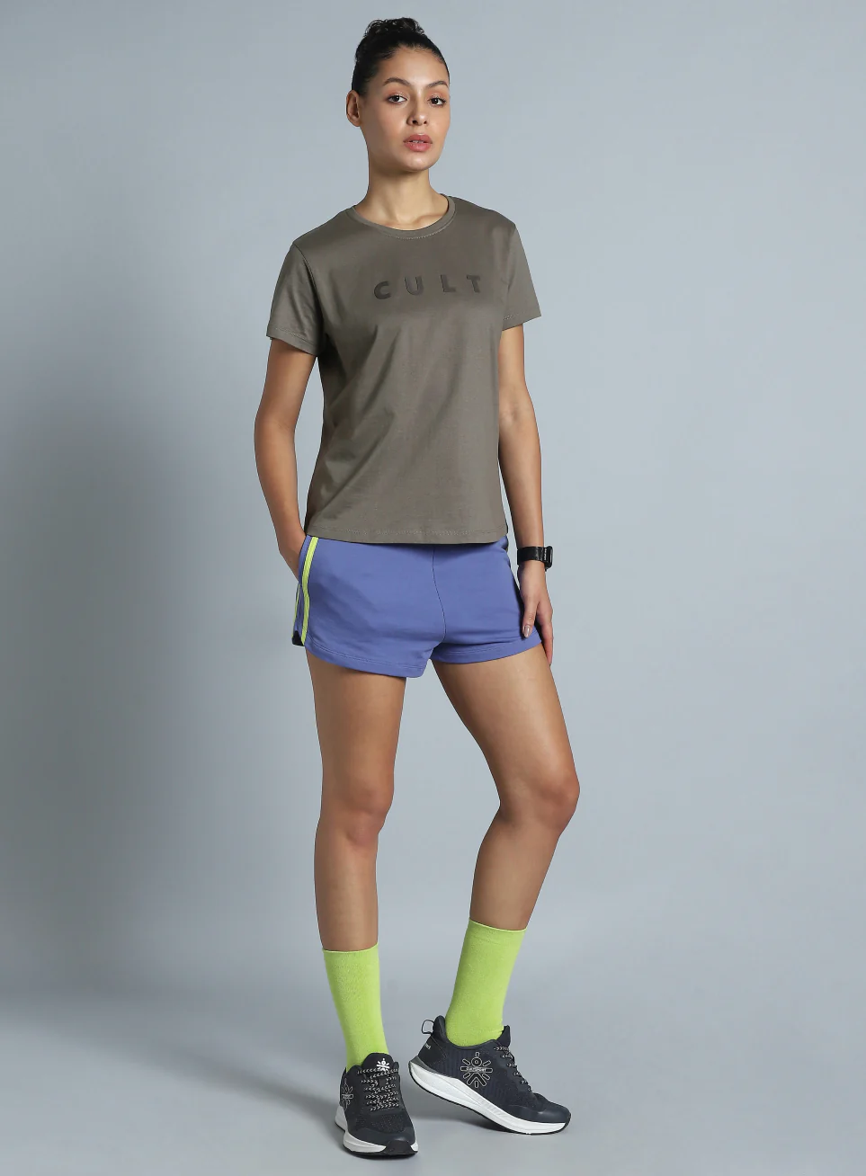 Women's Dark Grey Cult Printed T-shirt - Image 2