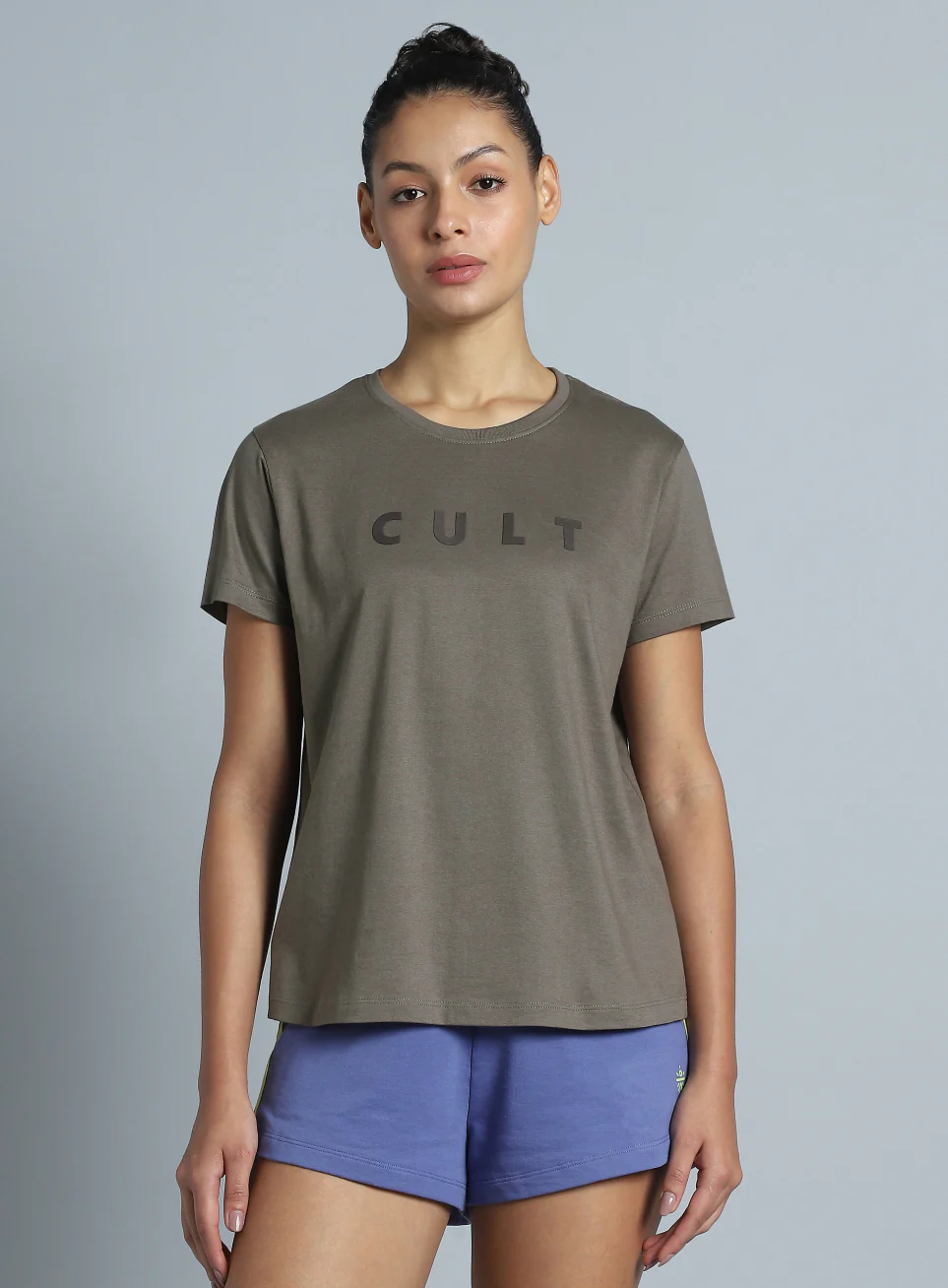 Women's Dark Grey Cult Printed T-shirt - Image 4