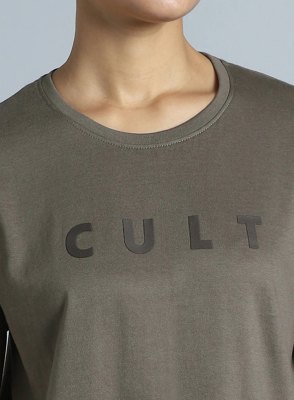 Women's Dark Grey Cult Printed T-shirt - Image 7
