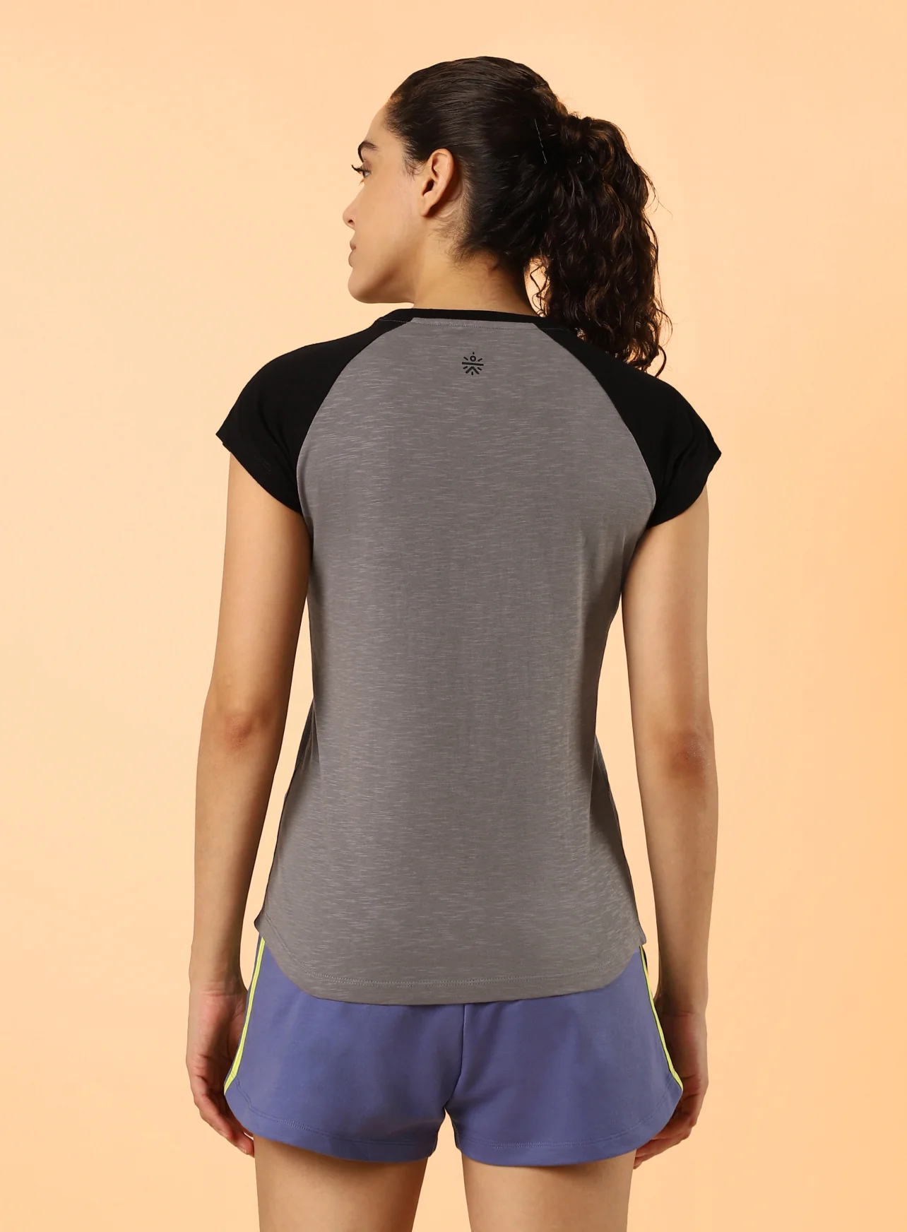Women's Dark Grey Dynamic Ringer T-shirt - Image 6