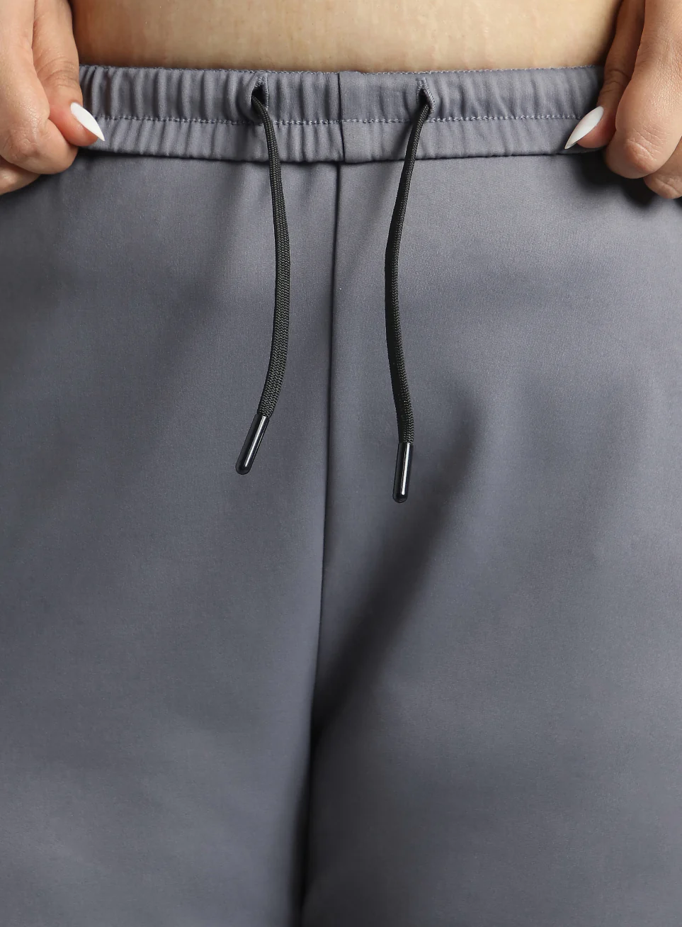 Women's Dark Grey Plus Size Everyday Essential Cotton Joggers - Image 11