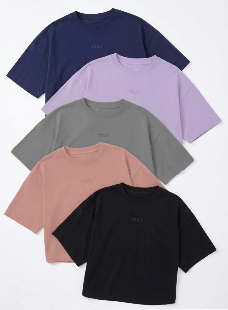 Women's Dark Grey Form Mid Boxy T-shirt - Image 9