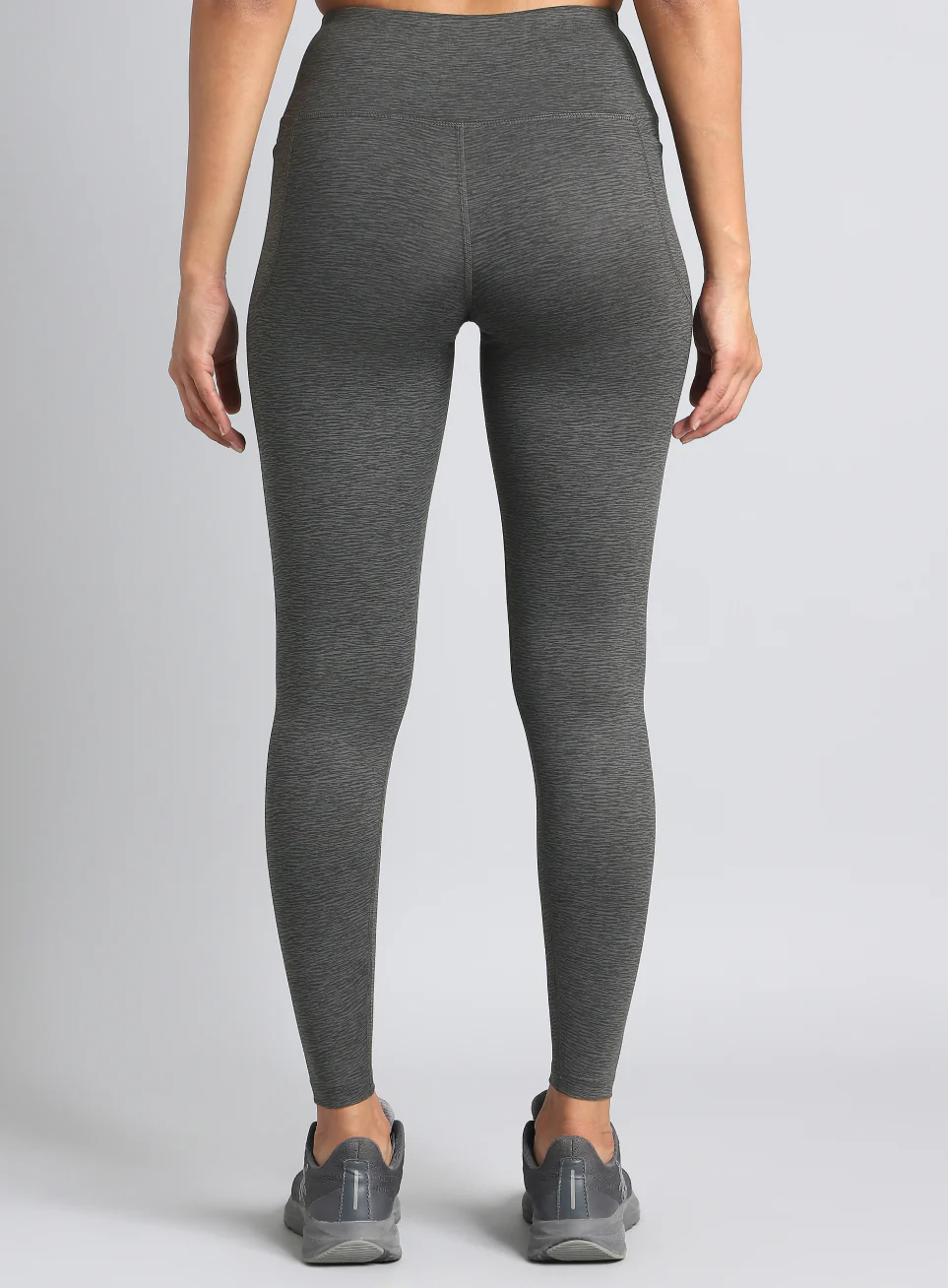 Women's Dark Grey Printed Train All Day COMFlex Tights - Image 6