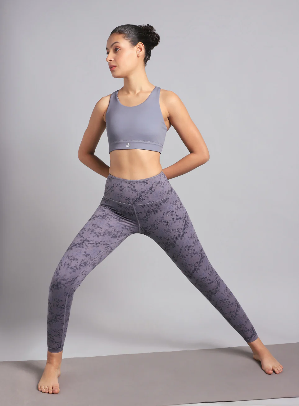 Women's Dark Grey Reversible Yoga High Support Bra - Image 4
