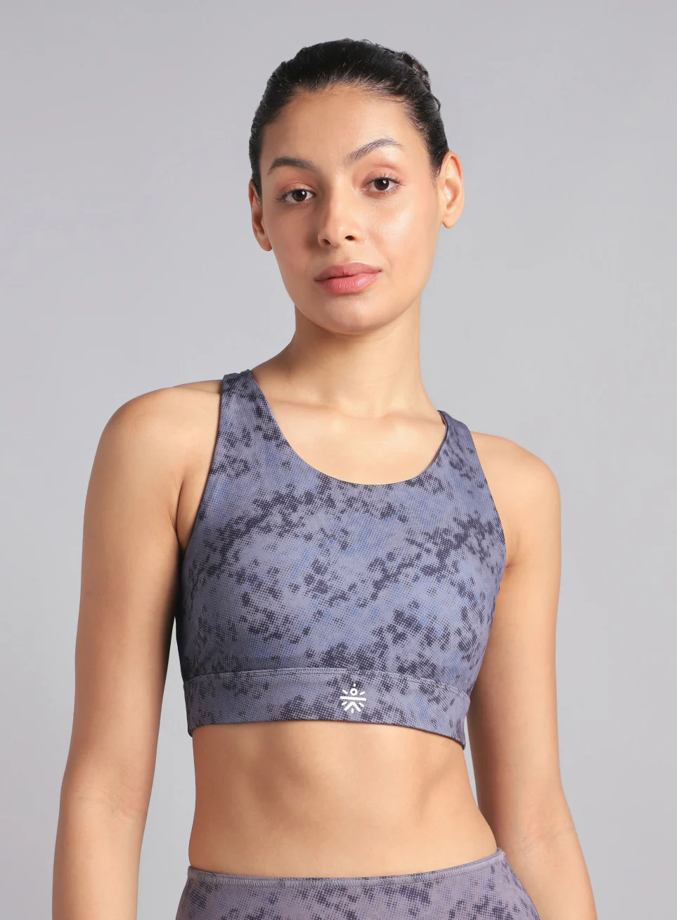 Women's Dark Grey Reversible Yoga High Support Bra - Image 5