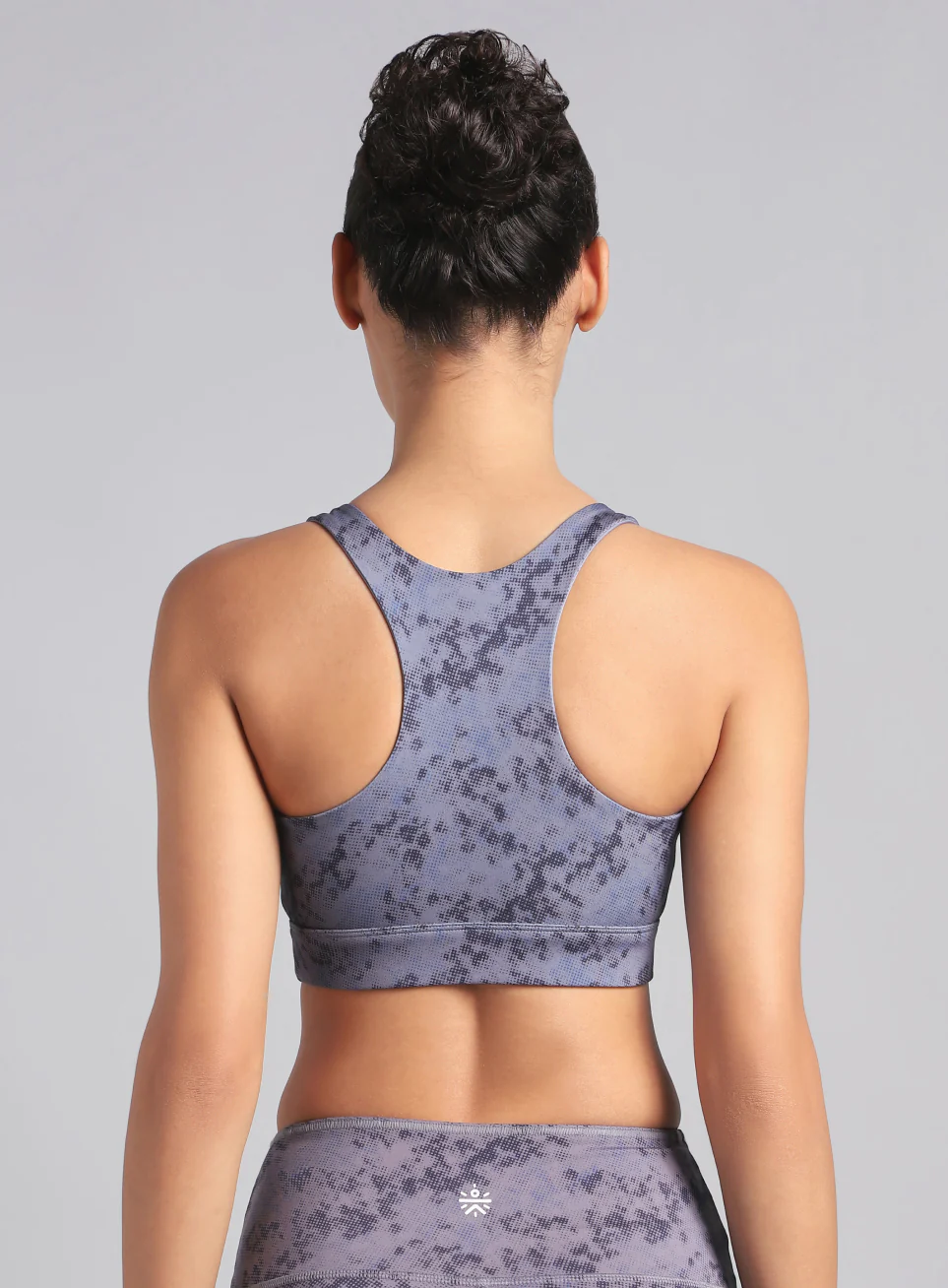 Women's Dark Grey Reversible Yoga High Support Bra - Image 9