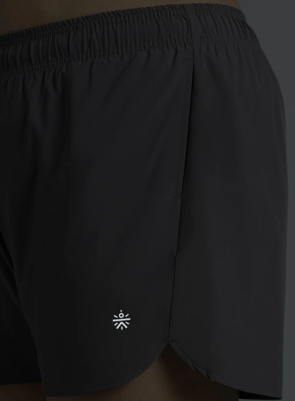 Women's Dark Grey Running Essential Plus Size Shorts - Image 8