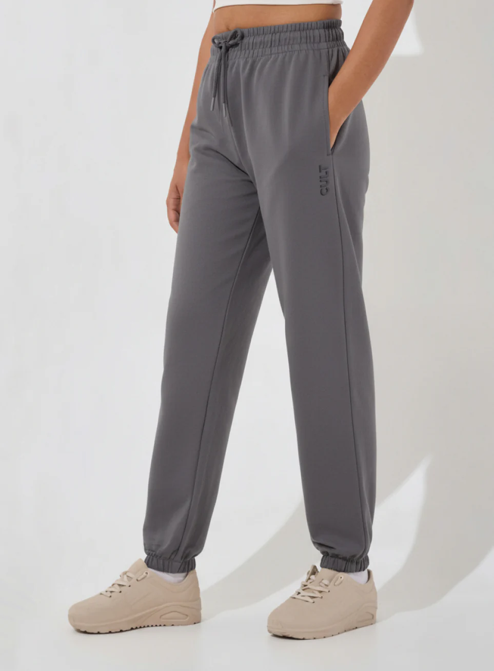 Women's Dark Grey Soft Form Classic Joggers - Image 5