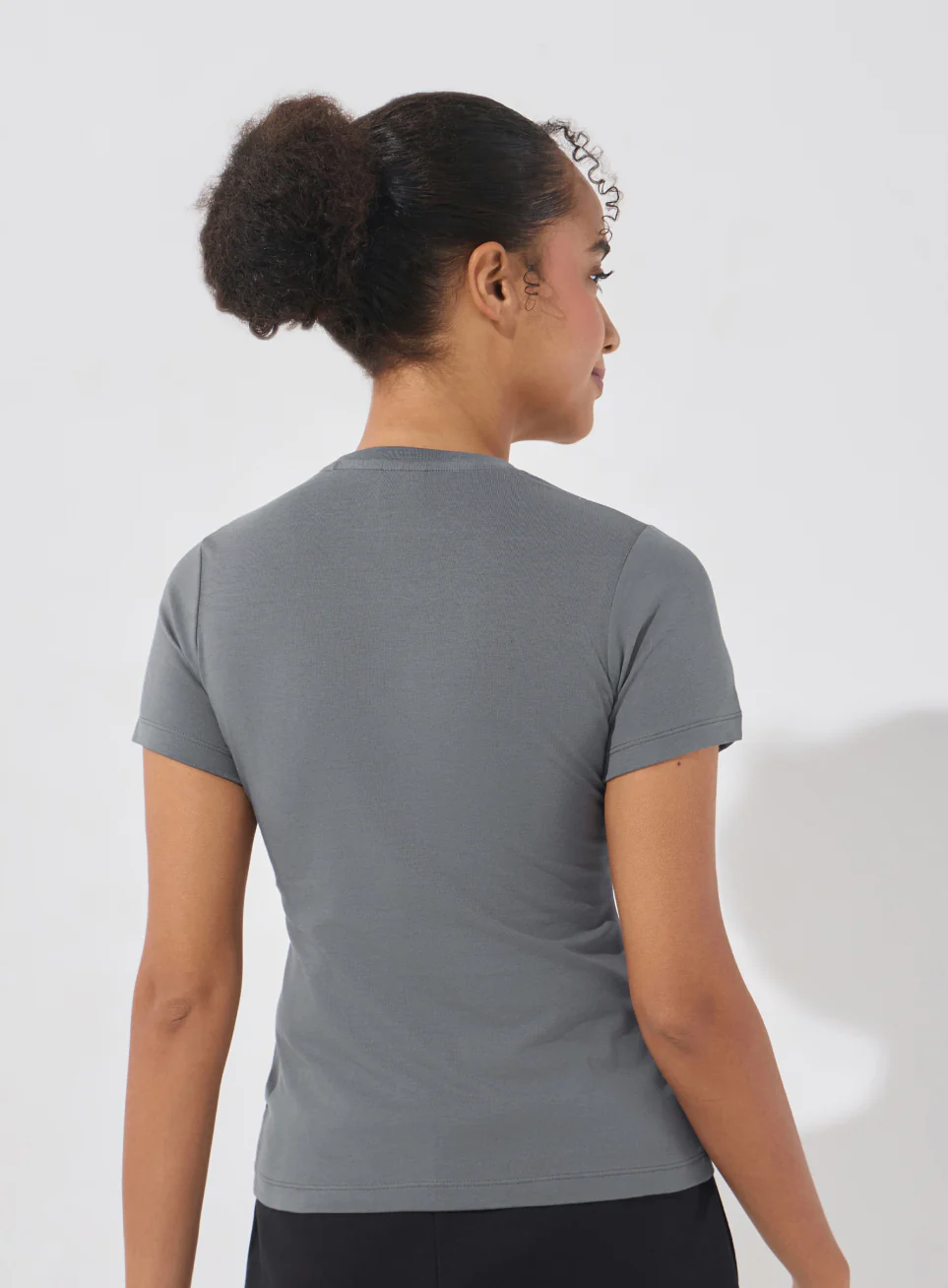 Women's Dark Grey Soft Form Snug T-shirt - Image 6