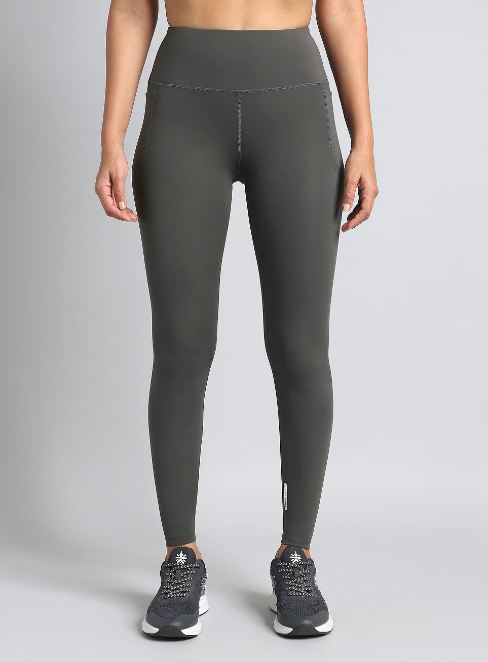 Women's Dark Grey Train All Day COMFlex Tights - Image 4