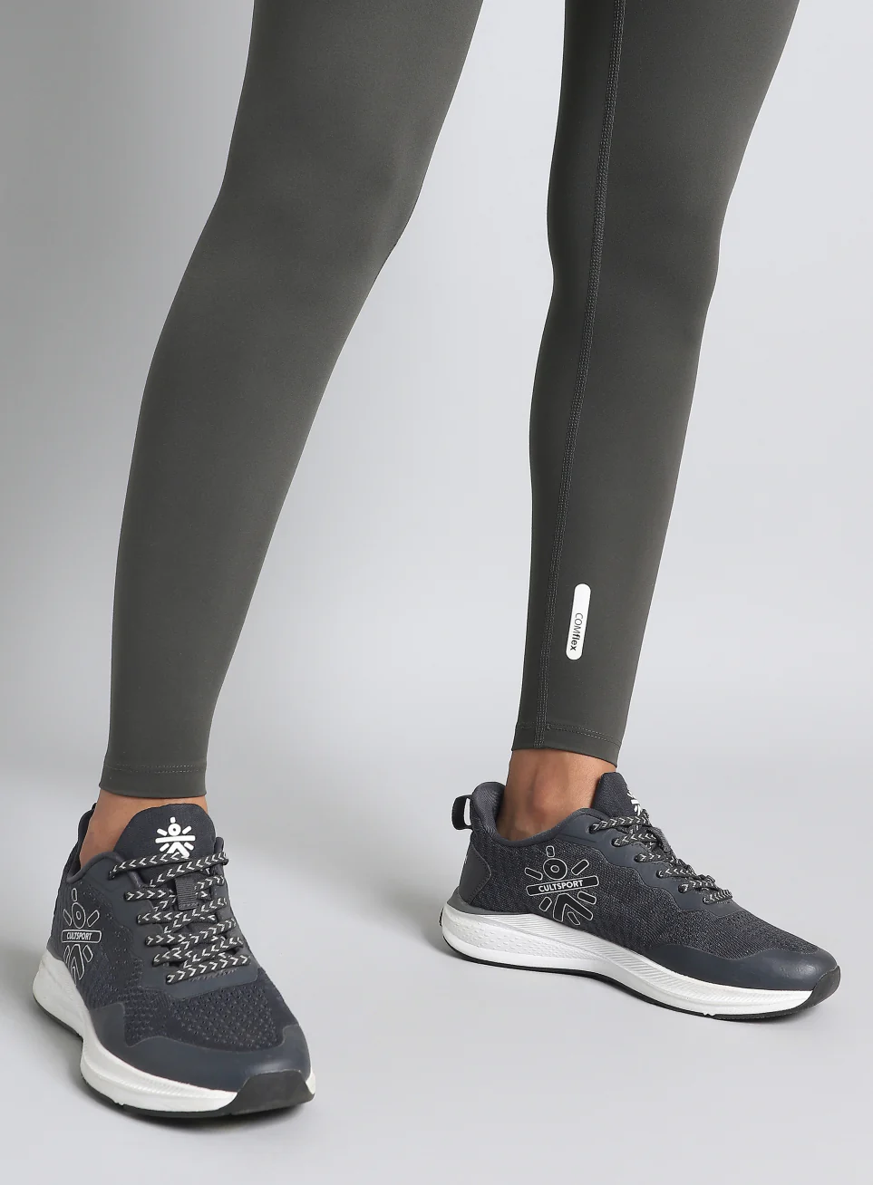 Women's Dark Grey Train All Day COMFlex Tights - Image 8