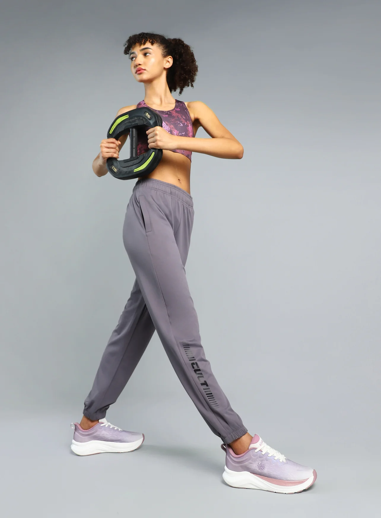 Women's Dark Grey Training All Form Joggers - Image 2