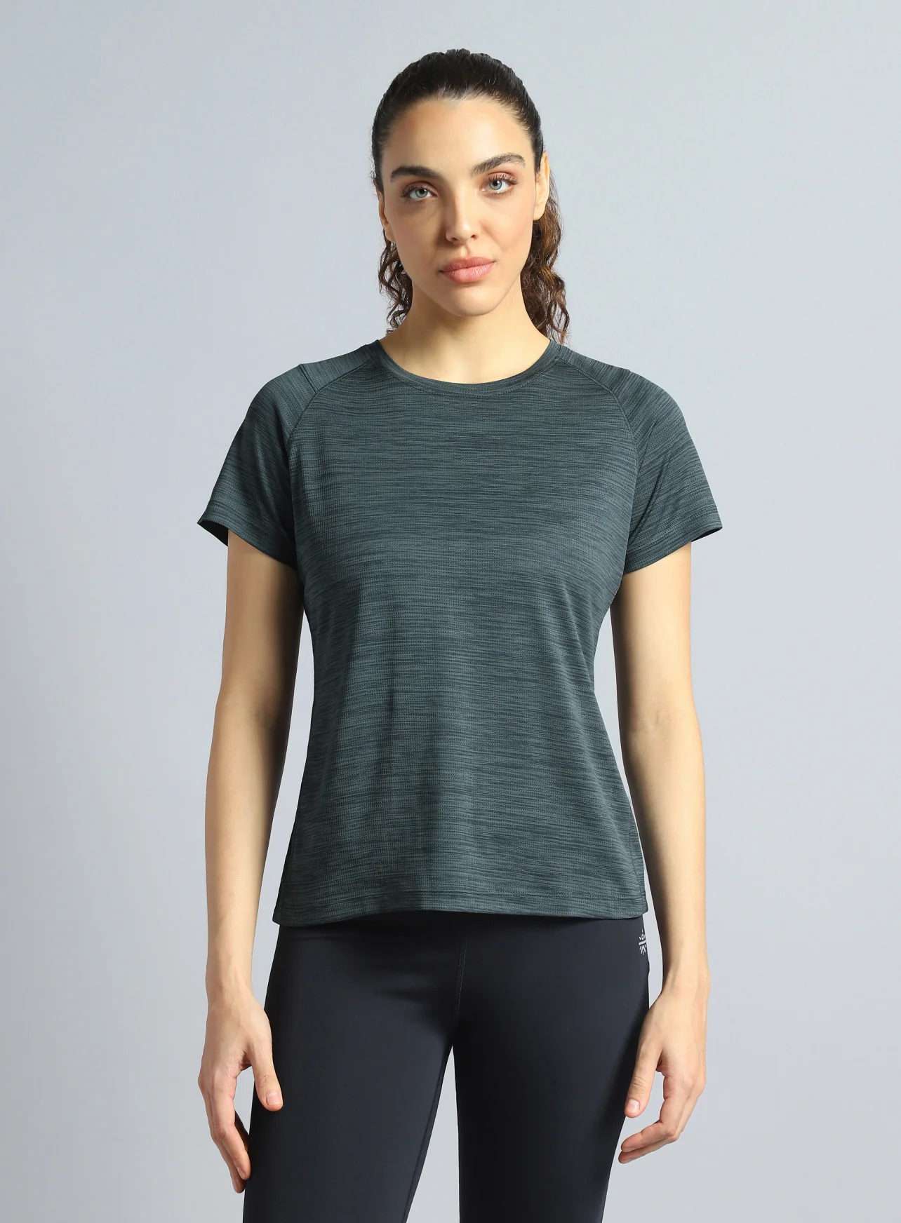 Women's Dark Grey Training Elevate Sculpt T-shirt - Image 10