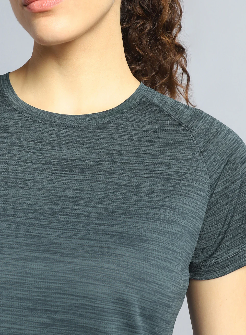 Women's Dark Grey Training Elevate Sculpt T-shirt - Image 7